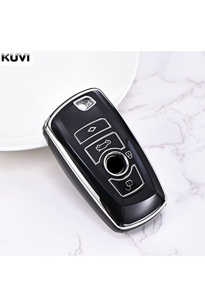 Choice1 Black TPU Car Key Case Cover Protector Shell Fob for BMW 1 3 5 7 Seri...