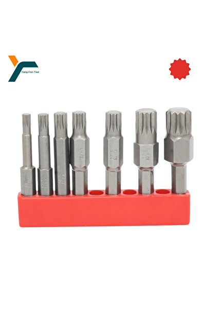 Choice 7 قطع مفك براغي توركس 12 نقطة بت 1/4 بوصة سداسية الساق رأس مثقاب الريا...