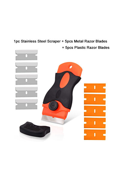 choice2 1 و 10 قطع من أداة مكشطة تنظيف الزجاج لملصقات نوافذ السيارة مكشطة غير...