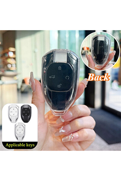 Choice3 غطاء حماية شفاف من مادة TPU لمفتاح السيارة الذكي، متوافق مع هواتف Tru...