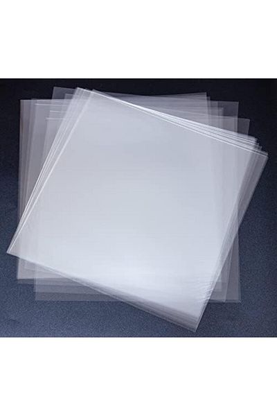Generic نيجلكس، 20 قطعة من أوراق استنسل مايلر فارغة بسمك 4 مل، صفائح بلاستيكية شفافة 12 × 12 بوصة، أسيتات شفافة