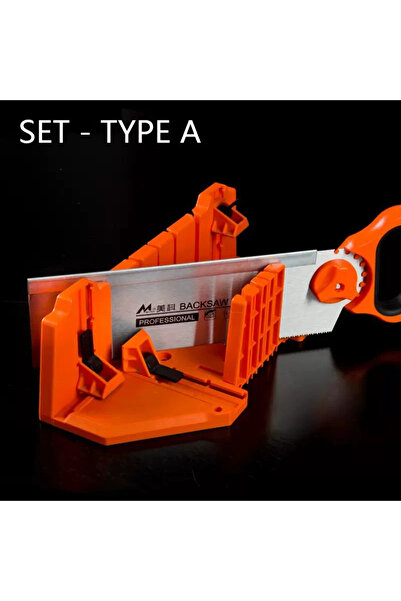 Choice4 TYPE-A SET Woodworking Clamping Mitre Box Diagonal Saw Cabinet 45 90 ...