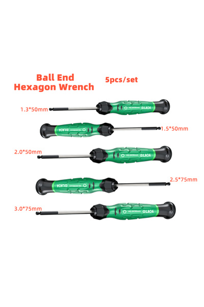 Choice12 Ball End 5pcs LAOA 1pc Mini Hexagonal Screwdriver With Magnetism S2 ...