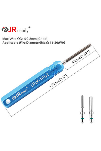 Choice1 أداة استخراج دبابيس التوصيل DRK-16DT JRready لأجهزة Deuts، مناسبة للو...