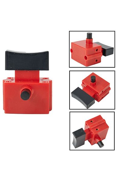 Vibra Tite 1PCS FA2-10/2B 10A 250V 5E4 Momentary Electric Power Tool Trigger Switch Black Red Large Pullout ...
