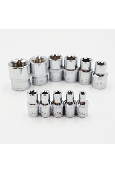 Choice 11Pcs 1/4" 3/8" Star Socket Set Femal E Type Sockets Wrench Head E4 E5 E6 E7 E8 E10 E12 E14 E16 ...