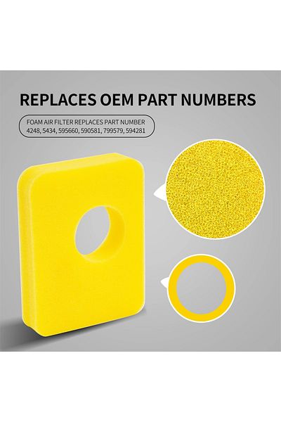 Choice 5PCS 1-5pcs Lawn Mower Air Filter Cleaner Foam Filter For Briggs Stratton 799579 09P602 550e-550ex E