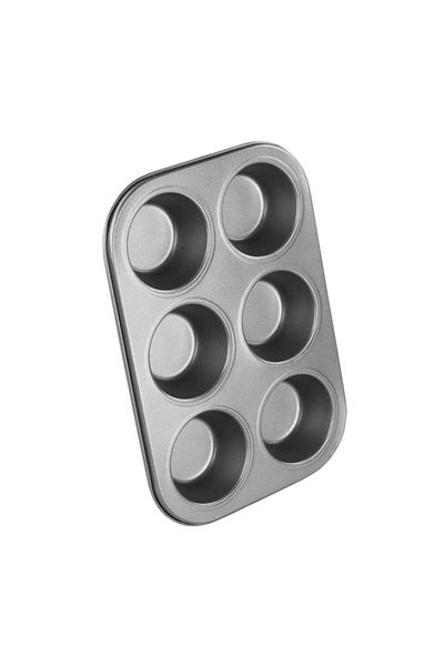 Happymax Baking Tray for 6 Muffins, 18.8x26.6x3.2 cm,