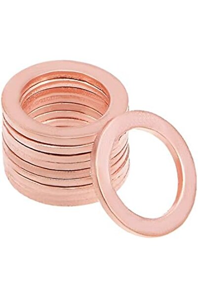 CHT خريطة مصادر 10 قطع 14 مم × 20 مم × 1.5 مم غسالة نحاسية مسطحة لبرغي البراغي