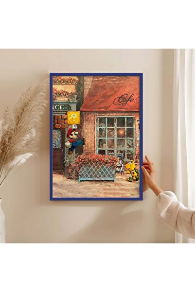 HOMEPACK Wooden Frame Painting Framed Poster Art Wall Decor Tk/1478