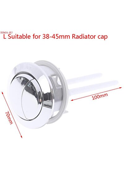 Choice زر خزان المرحاض المزدوج L قطعة واحدة بأزرار دفع دائرية الشكل