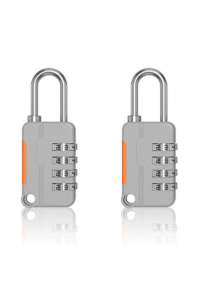 Choice3 Gray-2PCS 1/2PCS 4 Digit Number Combination Pad Lk Padlk Outdoor Wate...
