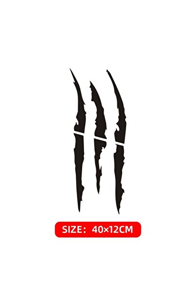 Choice1 Style B- Black 1pcs Motorcycle Stickers Skull Demon Claw HAHA Decals ...