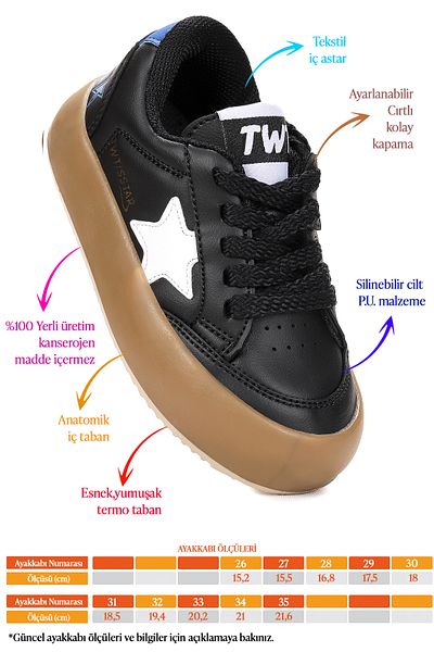 Kiko Kids Rida Daily Velcro Laced Boys' Sports Shoes