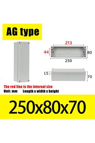 choice2 AG250X80X70 AG Type Waterproof DIY Housing Instrument Case ABS Plasti...