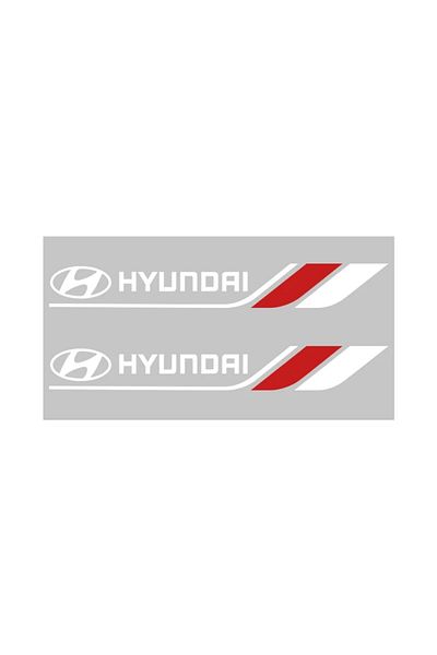 Hyundai WHITE 2PCS Creative Car Sticker Windshield 3D Window Wiper Car Decal Sticker For IX35 SANTAF