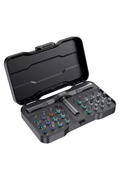 Choice 24 in 1 Gray 24 In 1 Multi-purpose Ratchet Wrench Screwdriver Set Magnetic Bits Tools Set DIY Househ