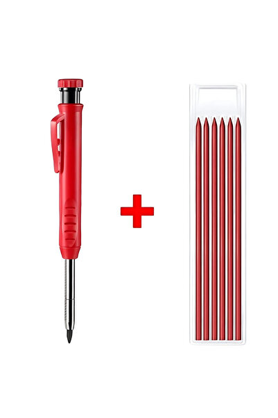 Choice قلم رصاص نجار صلب بثلاثة أنماط مع رصاص قابل لإعادة التعبئة ومبراة مدمج...