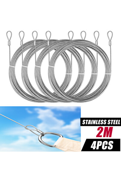 Choice مجموعة تثبيت من 4 قطع، مظلة شمسية بيج مستطيلة الشكل، مثلثة الشكل، قماش...