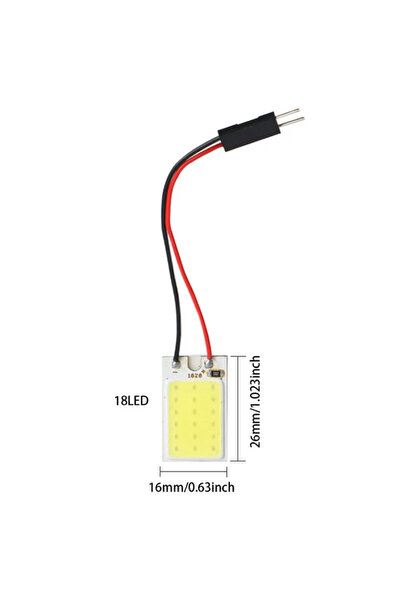 Choice3 4 قطع من مصابيح LED (18 مصباحًا) - ملحقات داخلية للسيارة - 18/24/48 S...