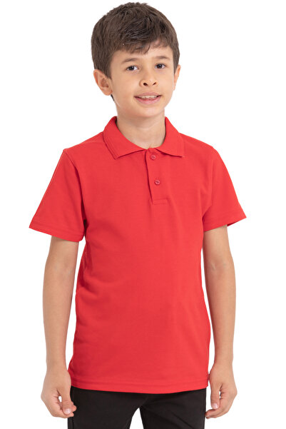 redbug kids Tricou școlar unisex din bumbac pieptănat cu guler polo