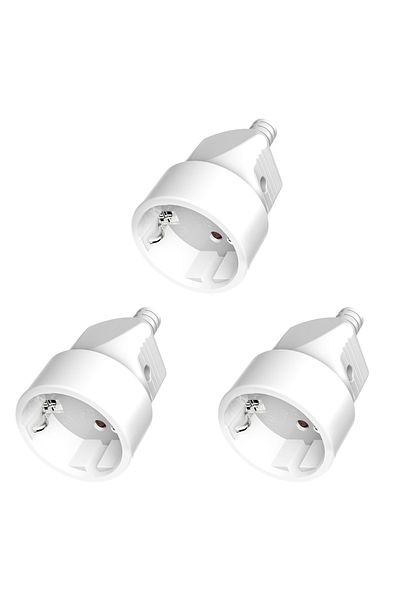 Choice1 250V EU Female socket white 3pcs EU Schuko Plug Coupling 2-Pole German Plug Replacement Rewireable F