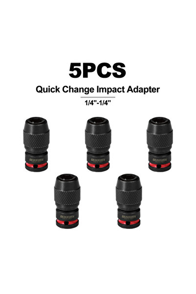 choice2 5PCS Geinxurn Impact Screwdriver Bit Holders,1/4-Inch Square Drive to...