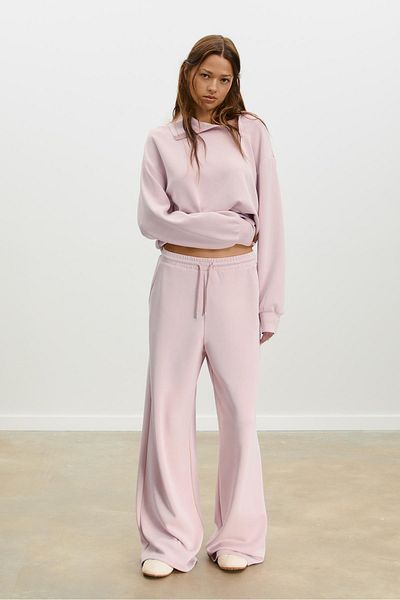 Stradivarius سويت شيرت ناعم الملمس بسحاب جانبي