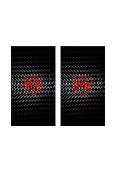 Choice 2Pcs Car Middle Column Creative Sticker For Dodge Durango Charger Ram 1500 Nitro Scratch Protection