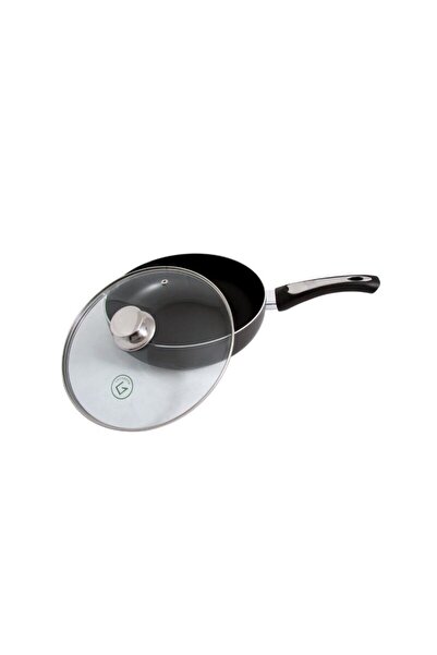 OEM Grunberg Frying Pan, 24 cm, Lid, Black