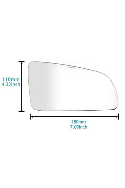 Choice Right Heated Wing Door Mirror Glass Convex For Audi A3 8P 2003-2008