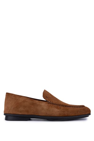 Tamer Tanca Men's Genuine Leather Brown Loafer Shoes