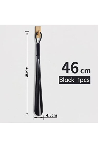 Choice22 رافع أحذية أسود طويل جدًا، مصنوع من البلاستيك الأسود، على شكل ملعقة،...