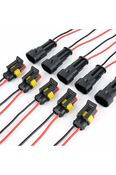 Choice 10 قطع (5 أزواج) موصلات ثنائية الدبابيس موصل مقاوم للماء ذكر وأنثى سلك...