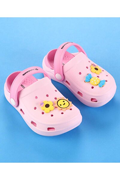 Cute Walk by Babyhug Cute Walk by Babyhug Clogs with Back Strap & Floral Applique - Pink