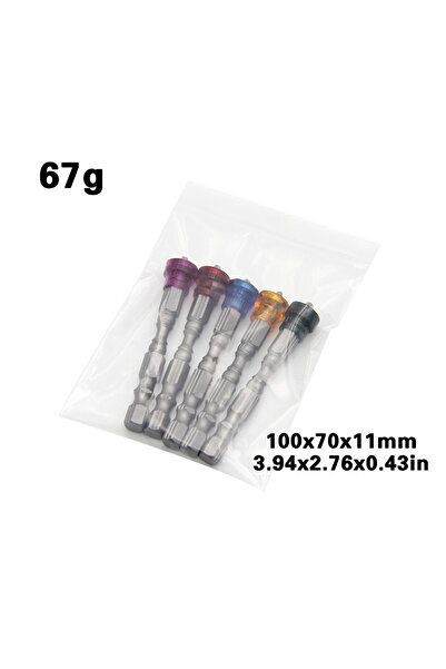 Choice مجموعة من 5 قطع ملونة، 5 قطع من مفك البراغي المغناطيسي الملون برأس سدا...