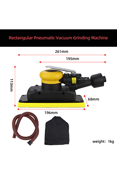 Choice1 صنفرة مدارية هوائية 98A من هيفسون، مقاس 70×198 مم، صنفرة هوائية 98A، ...