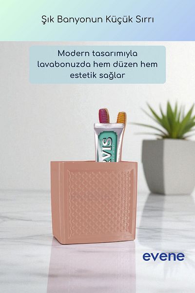 Evene Θήκη οδοντόβουρτσας Βάση οδοντόβουρτσας Βάση οδοντόβουρτσας Salmon Color Model 92