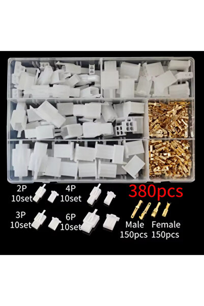 Choice3 380 قطعة من موصلات كهربائية للسيارات والدراجات النارية: 2.8 مم 2 3 4 ...