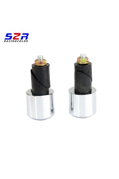 Choice Silver Motorcycle Handle Bar End 7/8" 22mm Handlebar Balanced Plug Universal Handlebar Ends Cover Fo