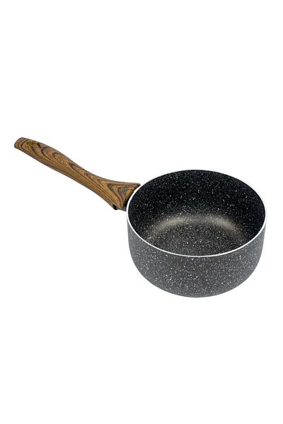 OEM Stamped Saucepan, BRIO MOCCA MARBLE, Non-Stick Marble Coating, 18 cm Diameter