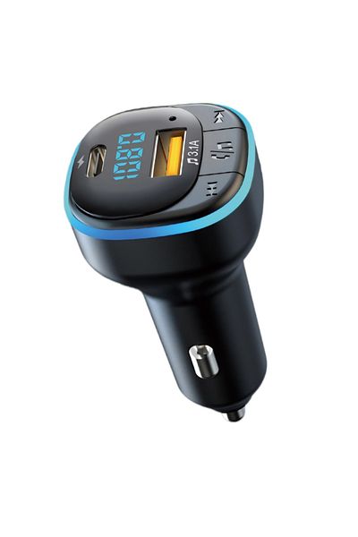 Choice Car BT FM Transmitter Wireless Adapter Mic Audio Receiver Auto MP3 Player 3.1A Dual USB Fast Char...