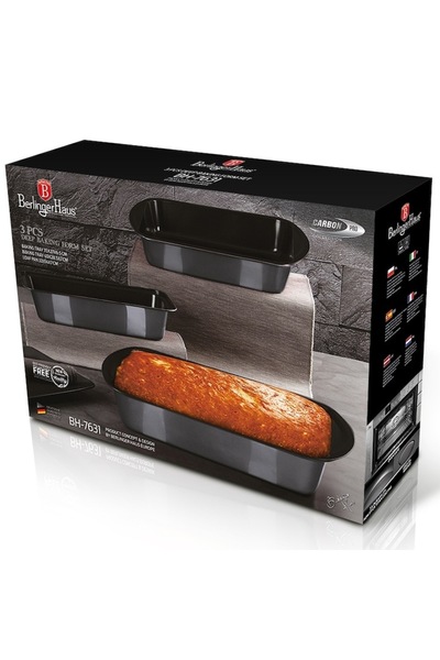 OEM Set tavi pentru cuptor, 3 piese, Metallic Line Carbon Pro Edition