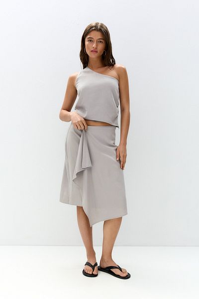 Pull & Bear تنورة ميدي غير متماثلة