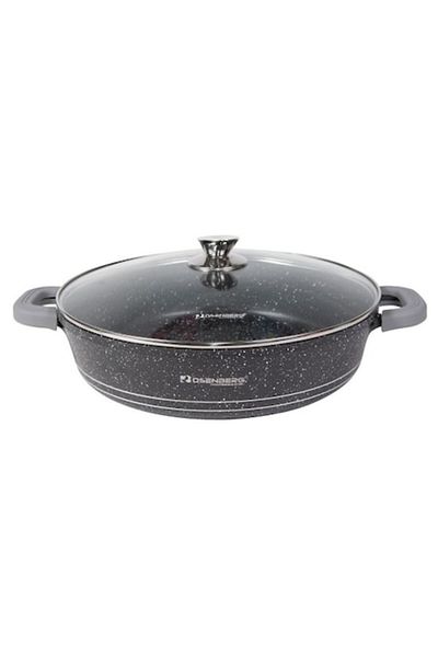 ROSENBERG Forged Aluminum Cooking Pot with Marbled Interior 32cm -