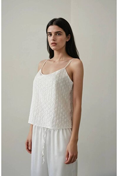 Bisou Beyaz askılı top