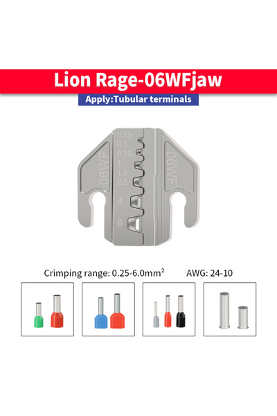 Choice5 SN-06WF F JAW Anti slip handle crimping tool pliers 4mm slot claw for...