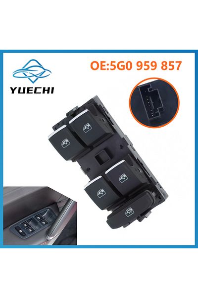 Choice Driver Side Window Master Control Switch For VW Golf MK7 Passat B8 Tiguan 5G0 959 857C 5GG 959 85...