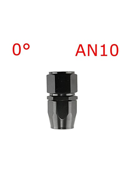 Choice13 وصلة خرطوم دوارة من الألومنيوم، سوداء اللون، AN10-0، قطعة واحدة، AN4...