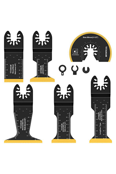 Choice1 مجموعة شفرات منشار متذبذب من التيتانيوم مكونة من 6 قطع (3/6/10 قطع)، ...